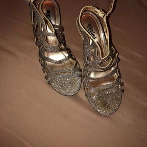 Cute gold heels